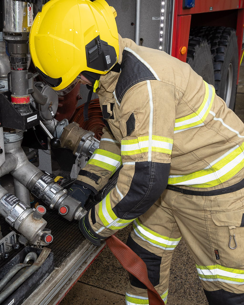 Air Specialist 1 Callahan is a Royal Air Force Firefighter with RAF Fire & Rescue currently working towards his RAF Operational Firefighter Level 3 Apprenticeship.
